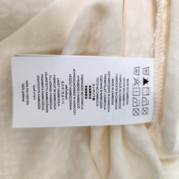 Michael Kors Women’s Ivory Long Sleeves V Neck Top Blouse Plus Size 0X (C10) - Picture 8 of 12